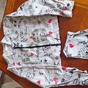 Pre-owned Frankie D. Graffiti  Jacket & Pant Set Size S